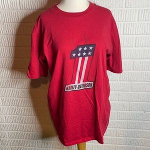 Harley Davidson Red Memphis T Shirt